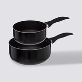 2 casseroles aluminium forgé, 16/20 cm