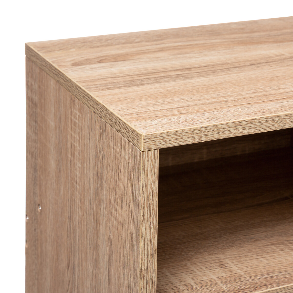 Console 3 cases, effet chêne naturel