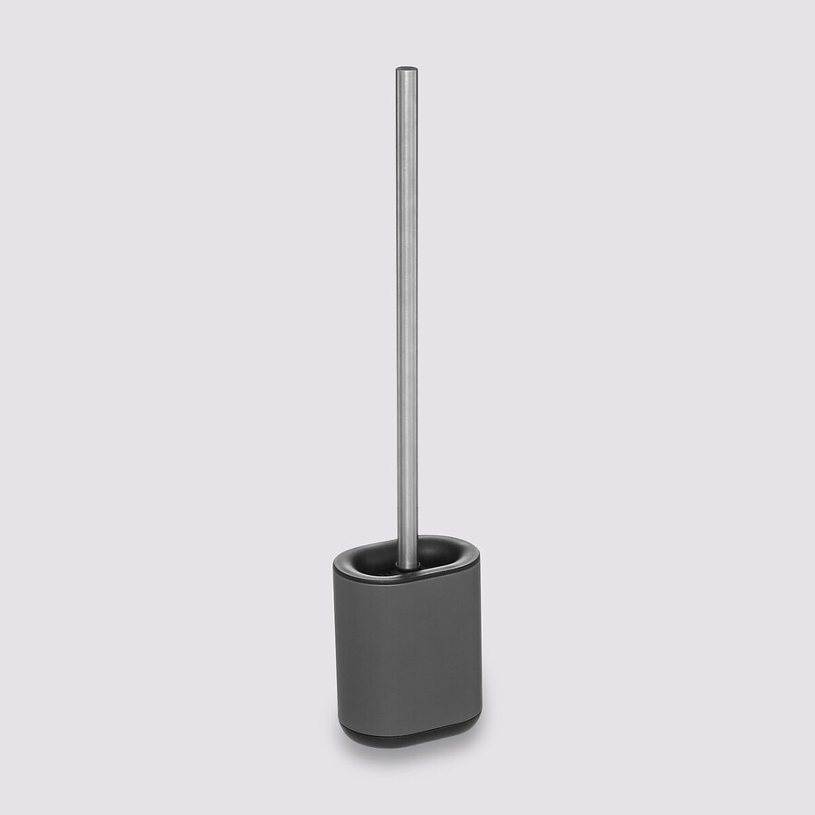 Brosse wc métal, gris Siliflex