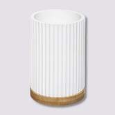 Pot à brosses à dents, blanc Modern color