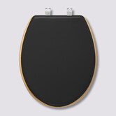 Abattant wc bois, gris charbon Modern color