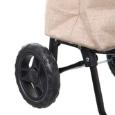 Chariot de courses  2 roues, jute 