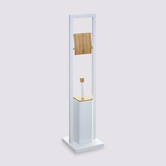 Dérouleur et brosse, blanc Naturéo