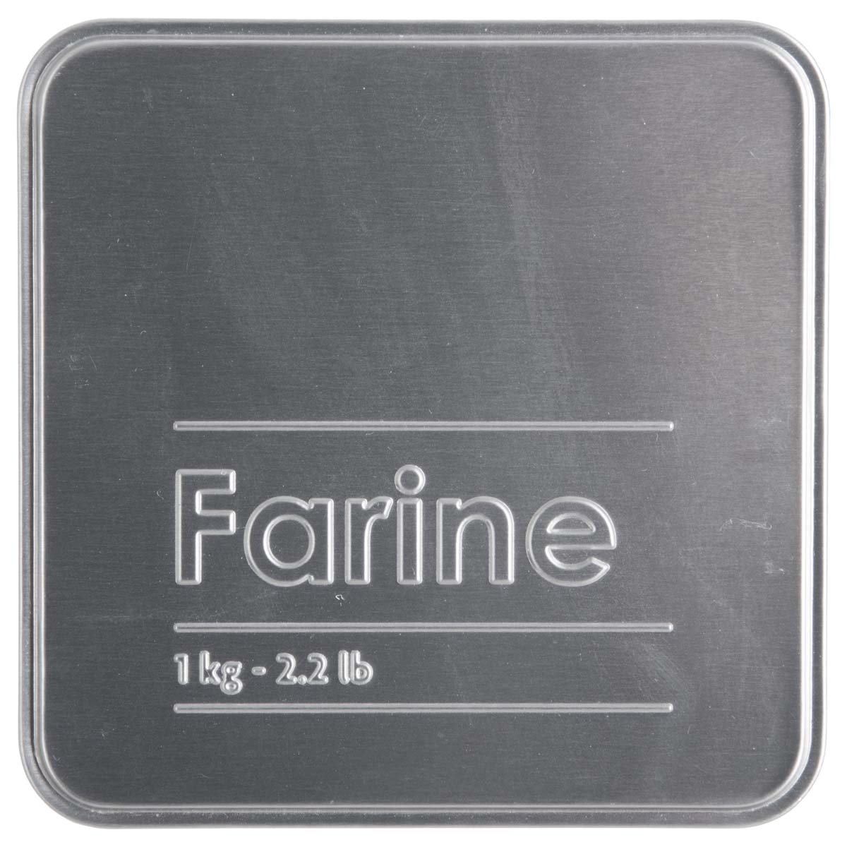 Boîte à farine 1kg métal, noir Black edition