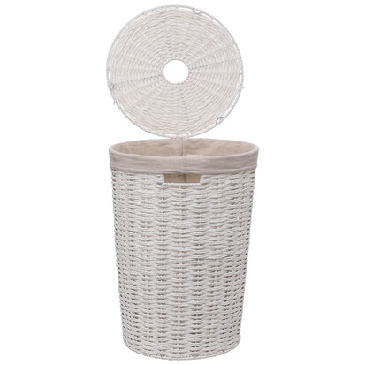 panier-a-linge-rond-40l-blanc