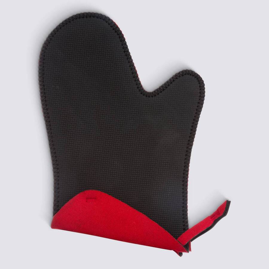 Gant de cuisine néopréne -noir, rouge