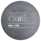 Boîte à café métal 500g, noir Black edition