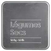 Boîte à légumes 1,5kg métal, noir Black edition