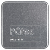 Boîte à pâtes 500g métal, noir Black edition