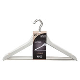 Lot de 5 cintres en bois, blanc Hang'up