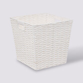 Panier vannerie 31x31cm, blanc Mix'n modul