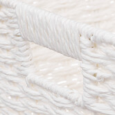 Panier vannerie 31x31cm, blanc Mix'n modul