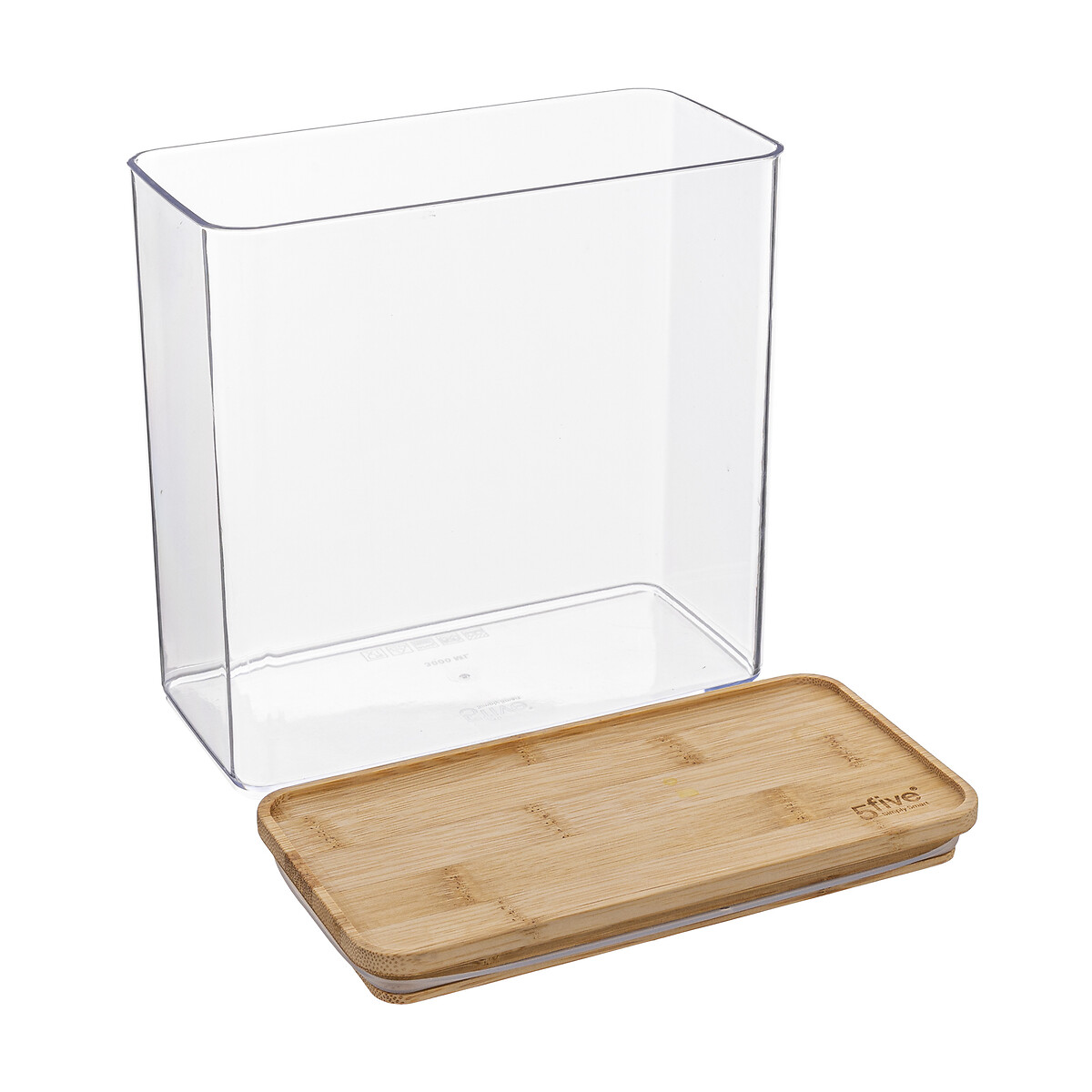 Boîte de conservation rect couvercle bambou, 3l Eske