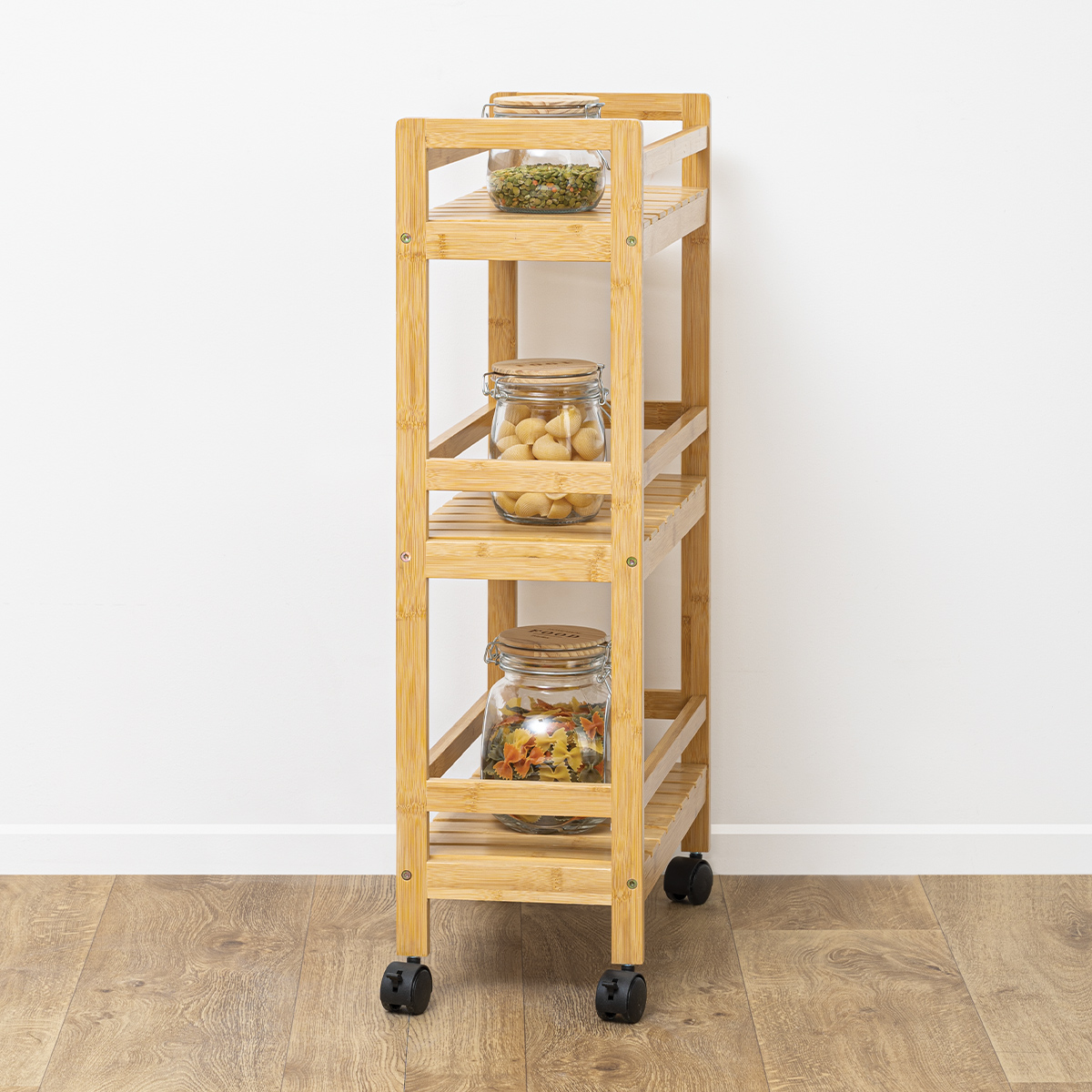 Desserte 3 niveaux petit modèle, bambou