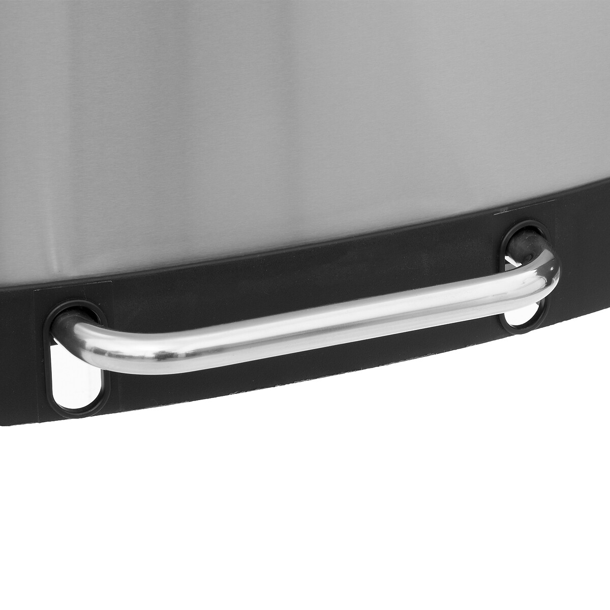 Poubelle rectangulaire à pédale métal 50l, inox