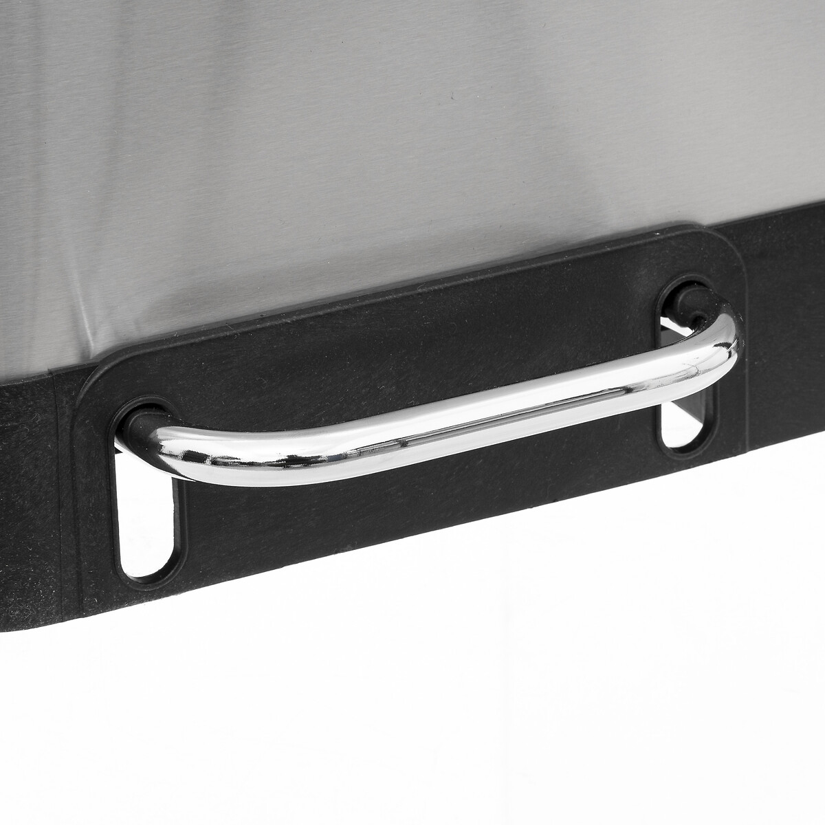 Poubelle de tri sélectif à pédales métal 2x30l, inox