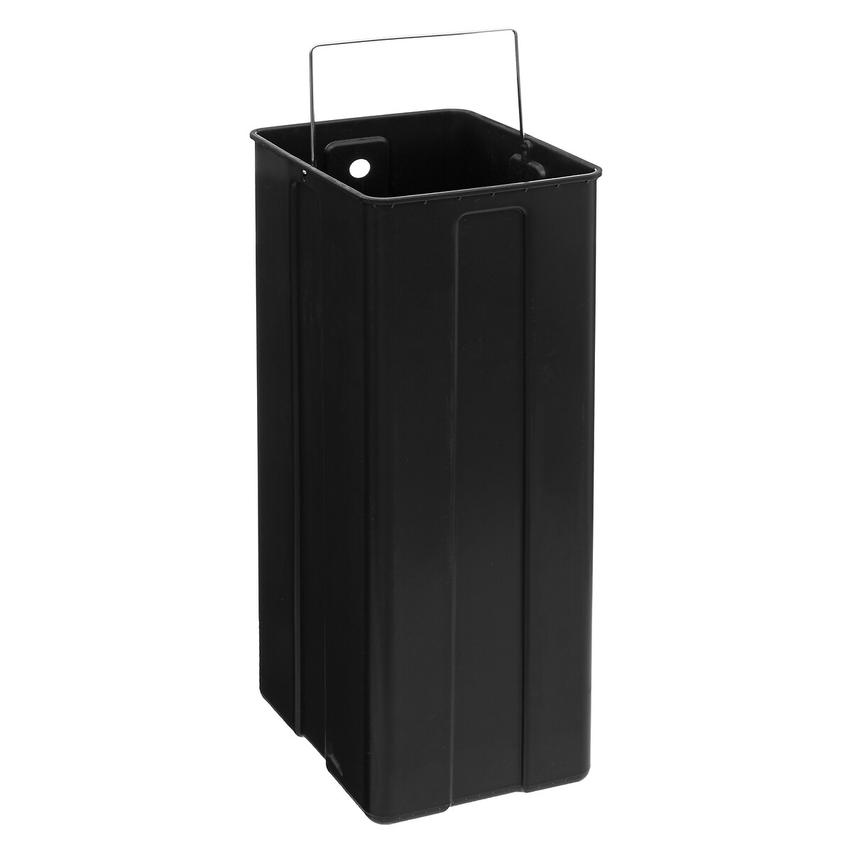 Poubelle de tri sélectif à pédales métal 2x30l, inox