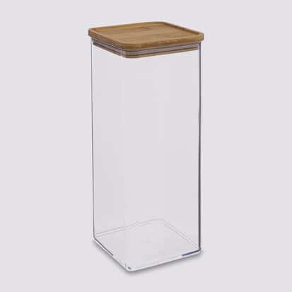 Boîte de conservation carrée couvercle bambou, 2L - Eske | 5five