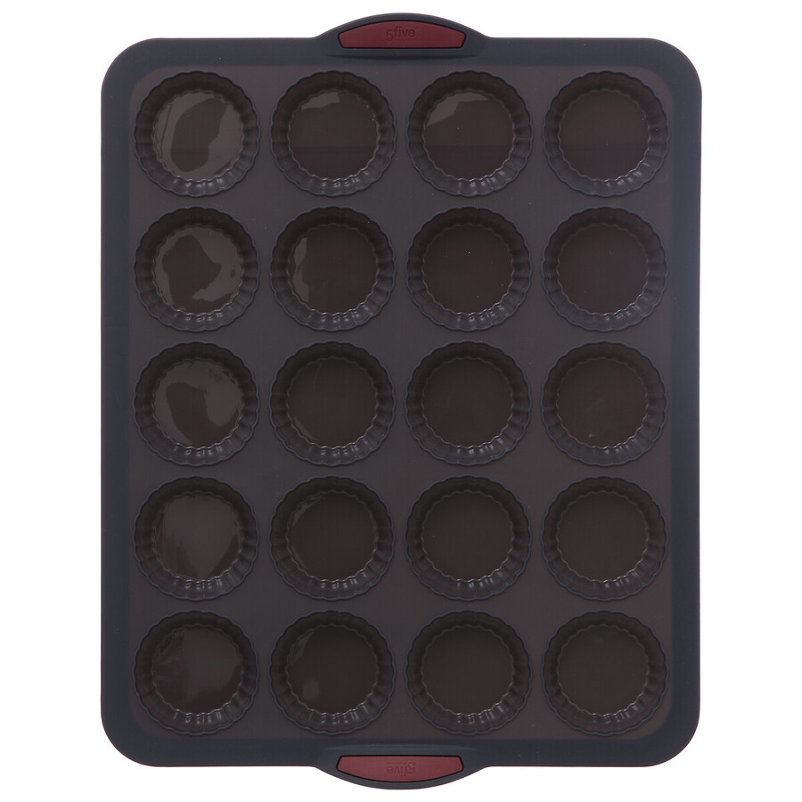 Moule 20 tartelettes silicone - noir, rouge Silitop