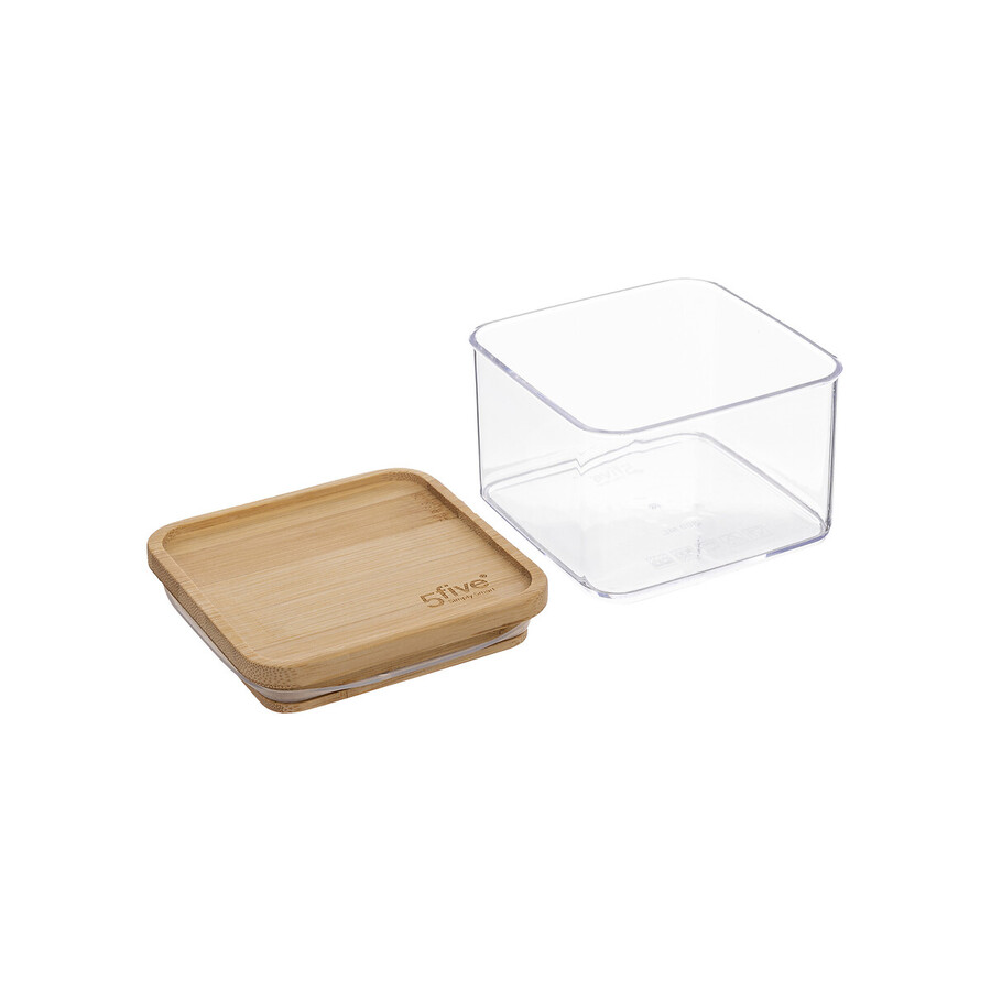 Boîte de conservation carrée couvercle bambou, 1l Eske