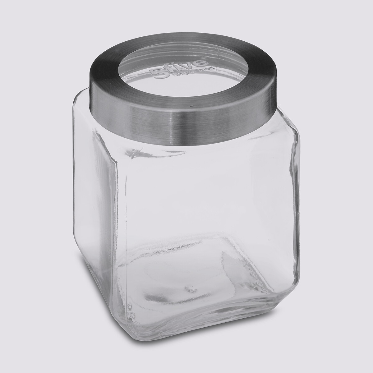 Bocal verre couvercle contour acier 1,2l Miro