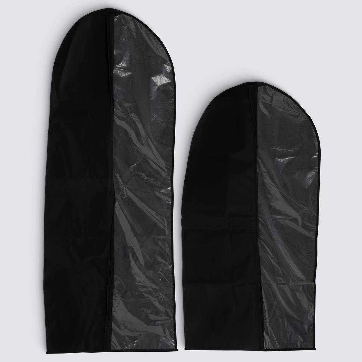Lot de 2 housses vêtements grand modèle, noir Dressy