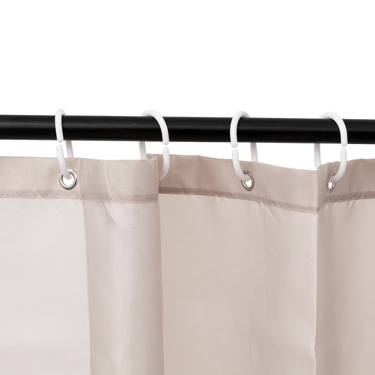 Rideau de douche 180x200cm, beige naturel Colorama
