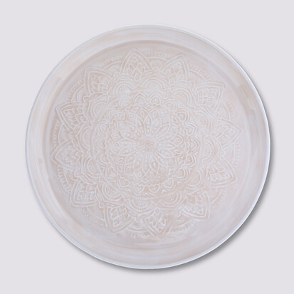 Plateau rond métal 41 cm 