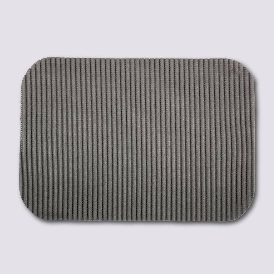 Tapis de vaisselle microfibre 32x44,5cm, gris