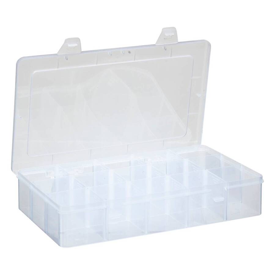 Boîte en plastique compartimentée, grand format Tide'n small