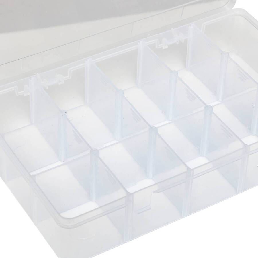 Boîte en plastique compartimentée, grand format Tide'n small