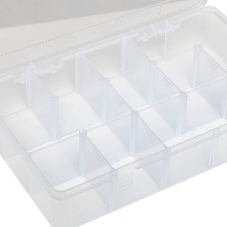 Boîte en plastique compartimentée, grand format Tide'n small