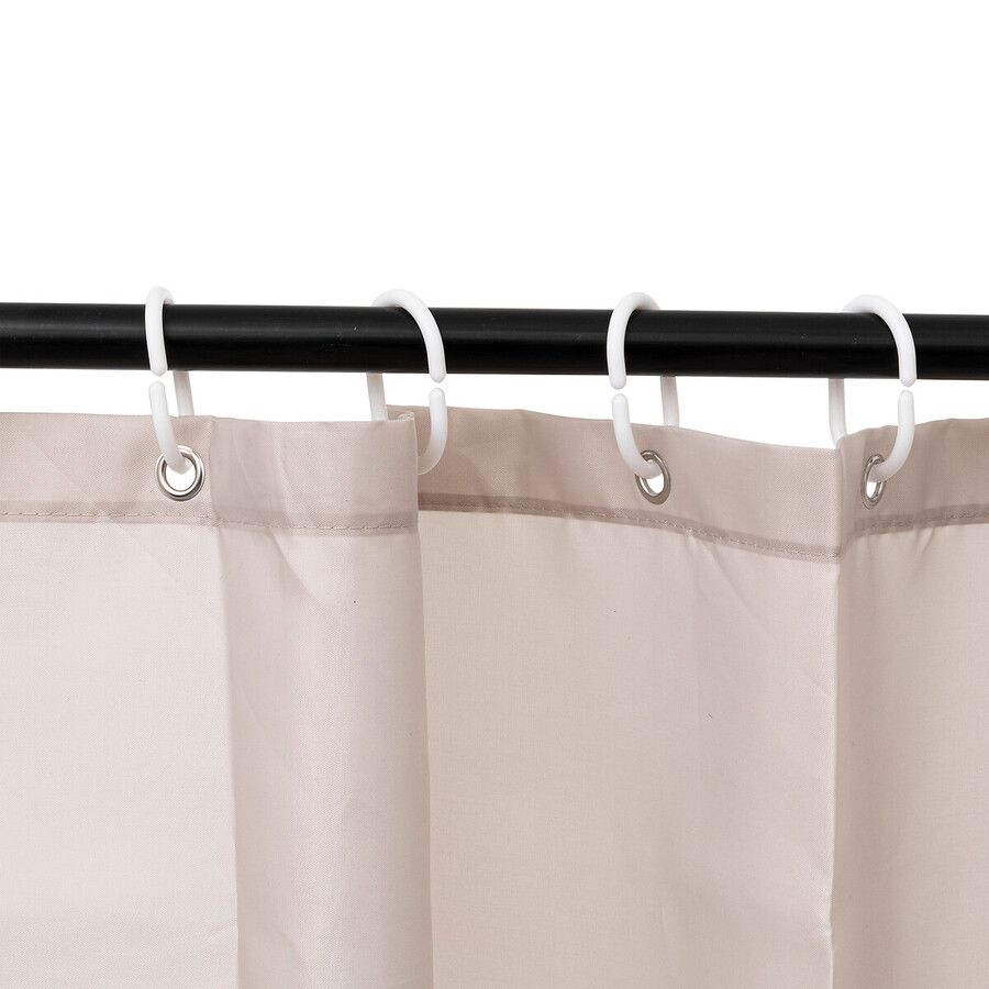 Rideau de douche 180x200cm, beige naturel Colorama