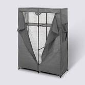 Armoire 2 penderies, gris