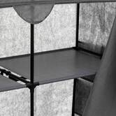 Armoire 2 penderies, gris