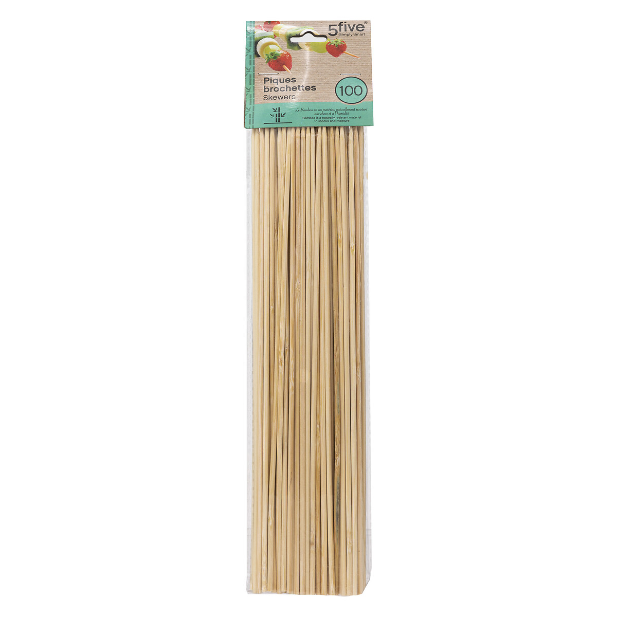 Lot de 100 piques à brochette en bambou