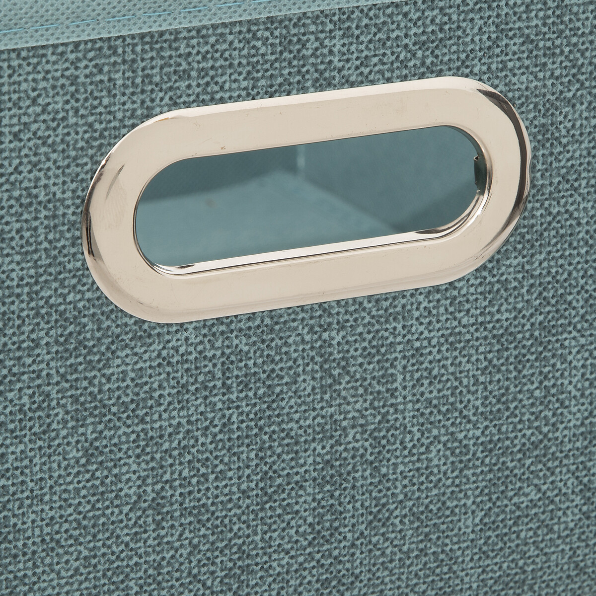 Panier tissu 31x15 cm, bleu pétrole chiné Mix'n modul