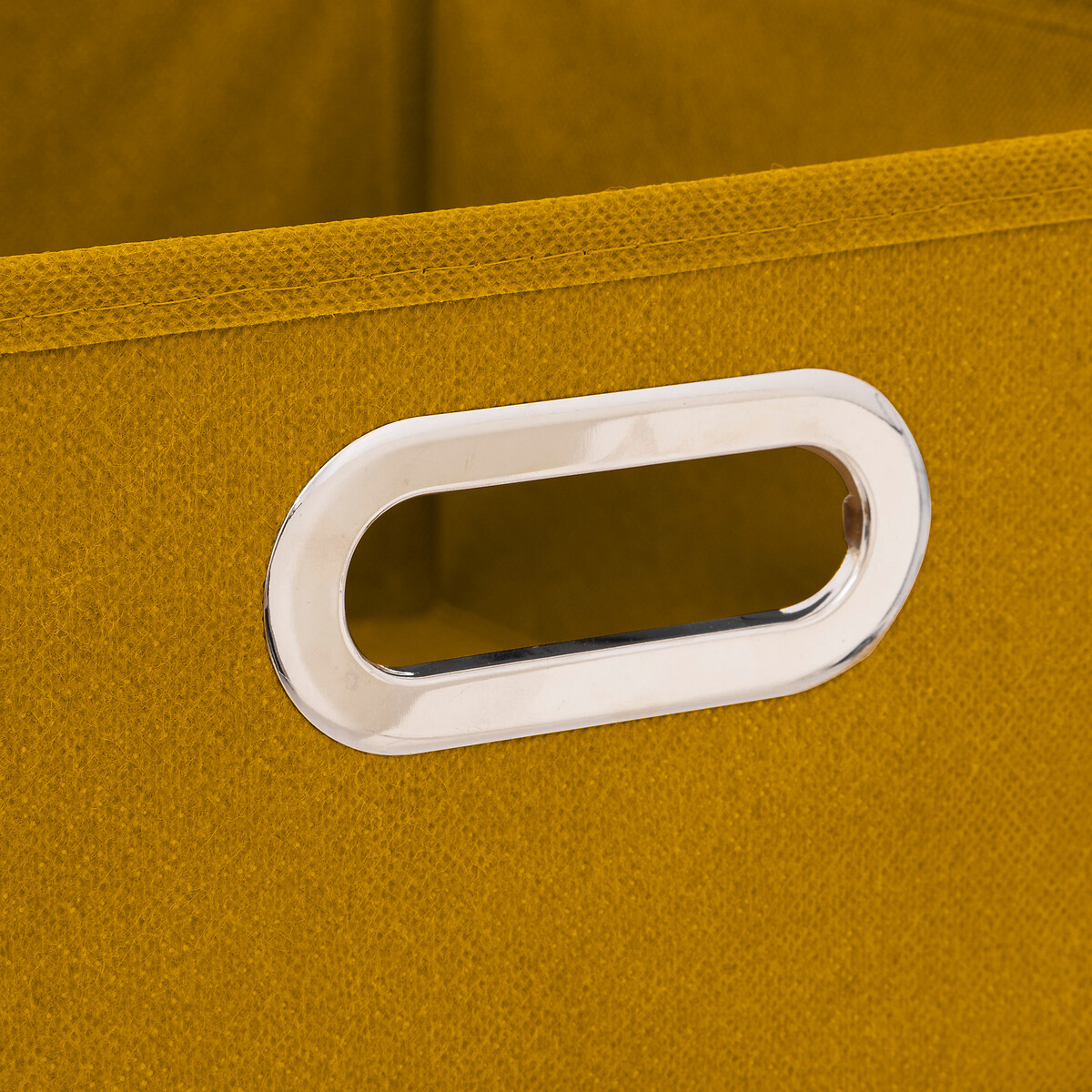 Panier tissu 31x15 cm, jaune moutarde