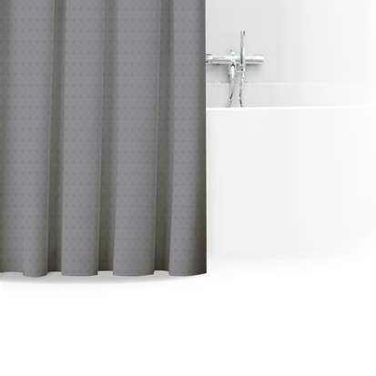 Rideau de douche 180x200cm, gris Modern color