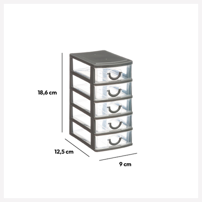 Tiroir Rangement Plastique 12 Grilles - Boîte Organisation Transparente Pour Bijoux, Petits Objets Et Papeterie