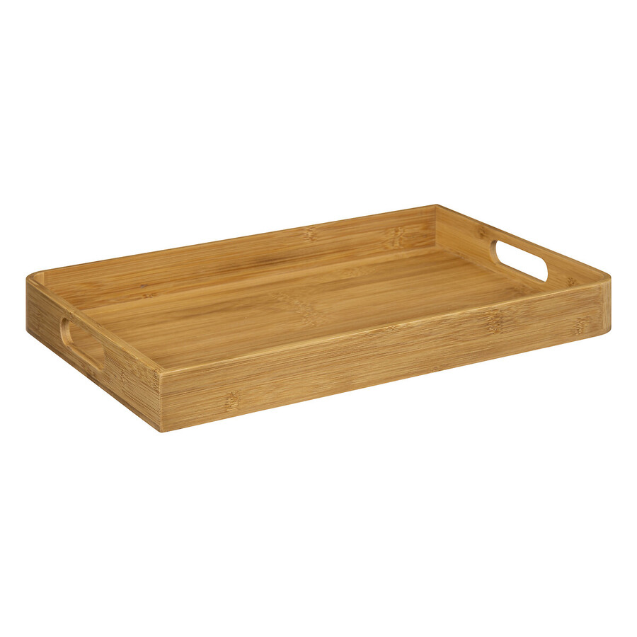 Lot de 2 plateaux de service Bambou