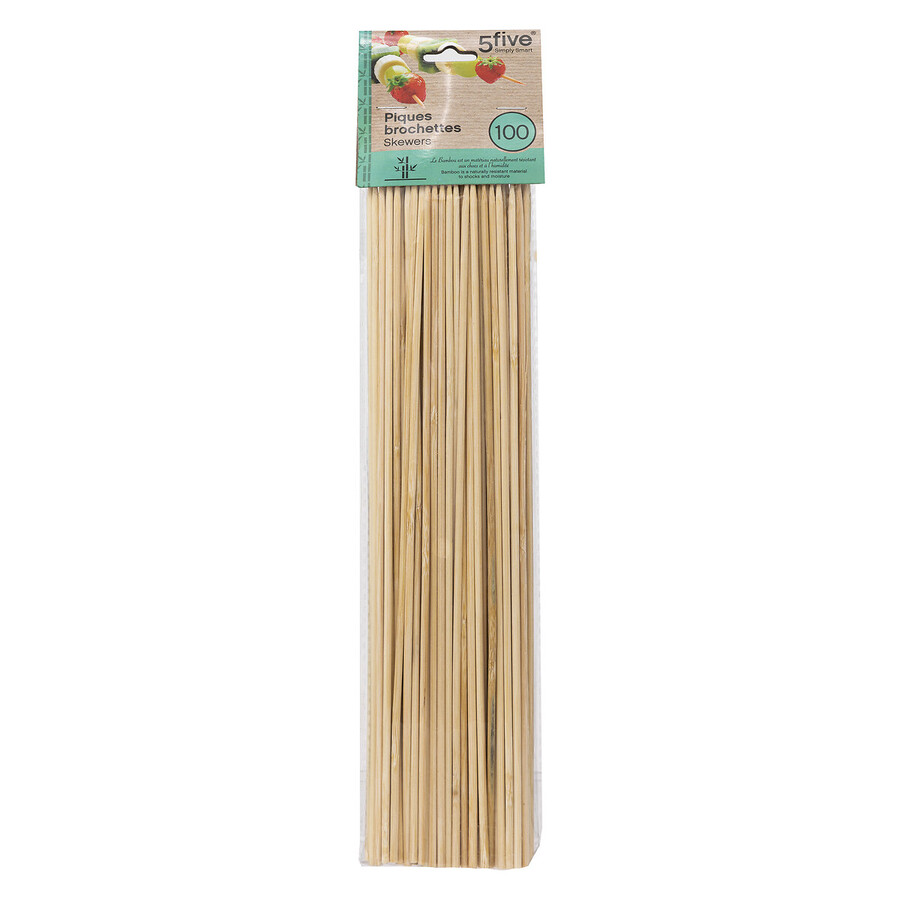 Lot de 100 piques à brochette en bambou