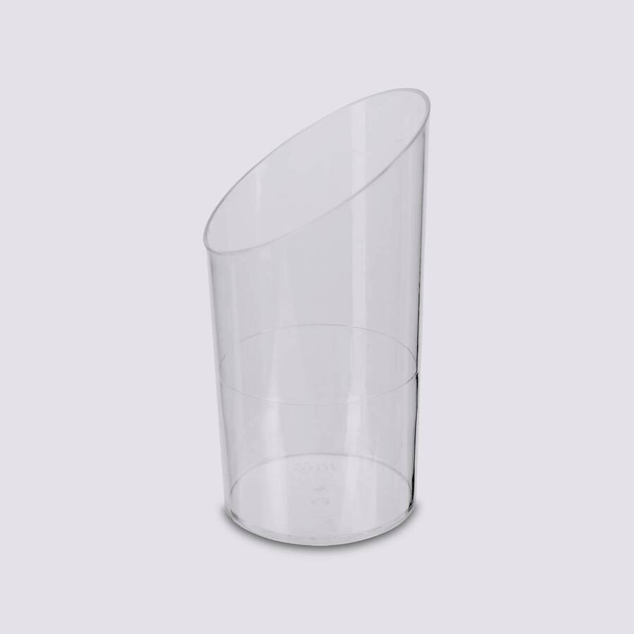 8 verrines biseautés, plastique
