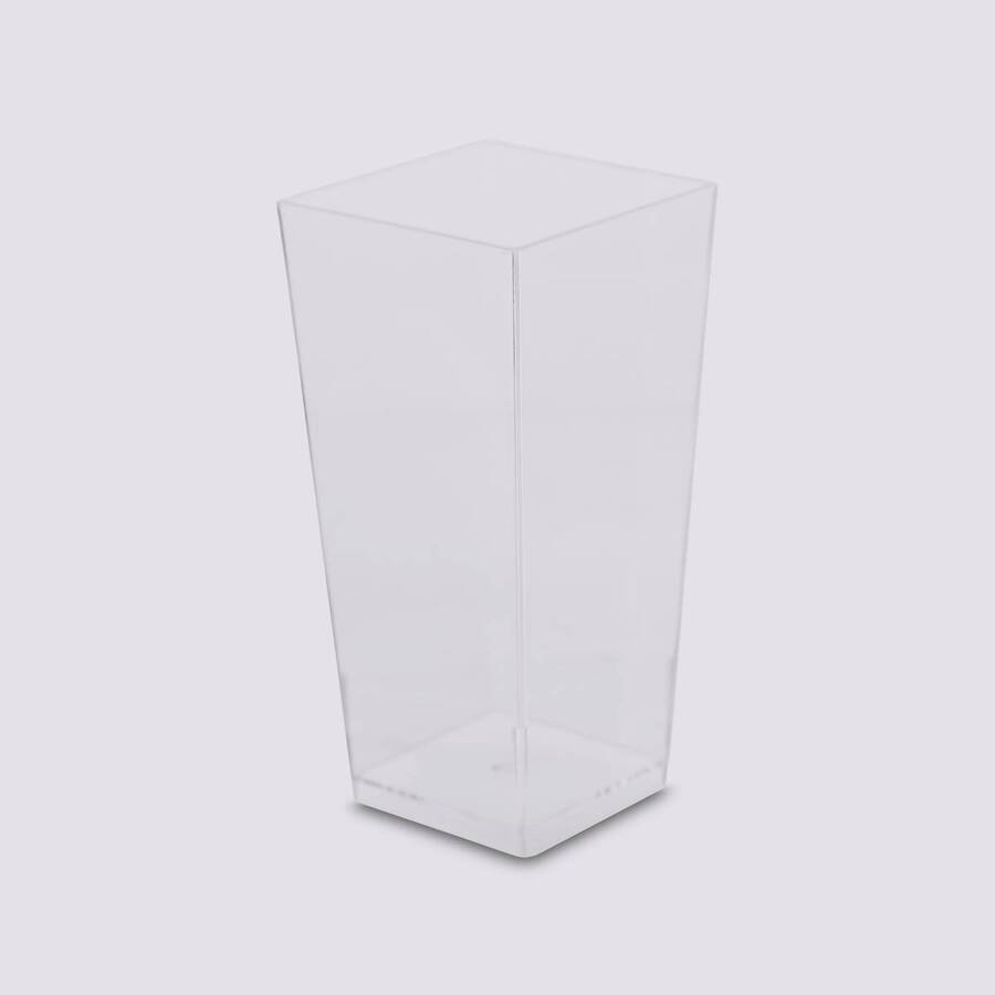 8 verrines carrées, plastique