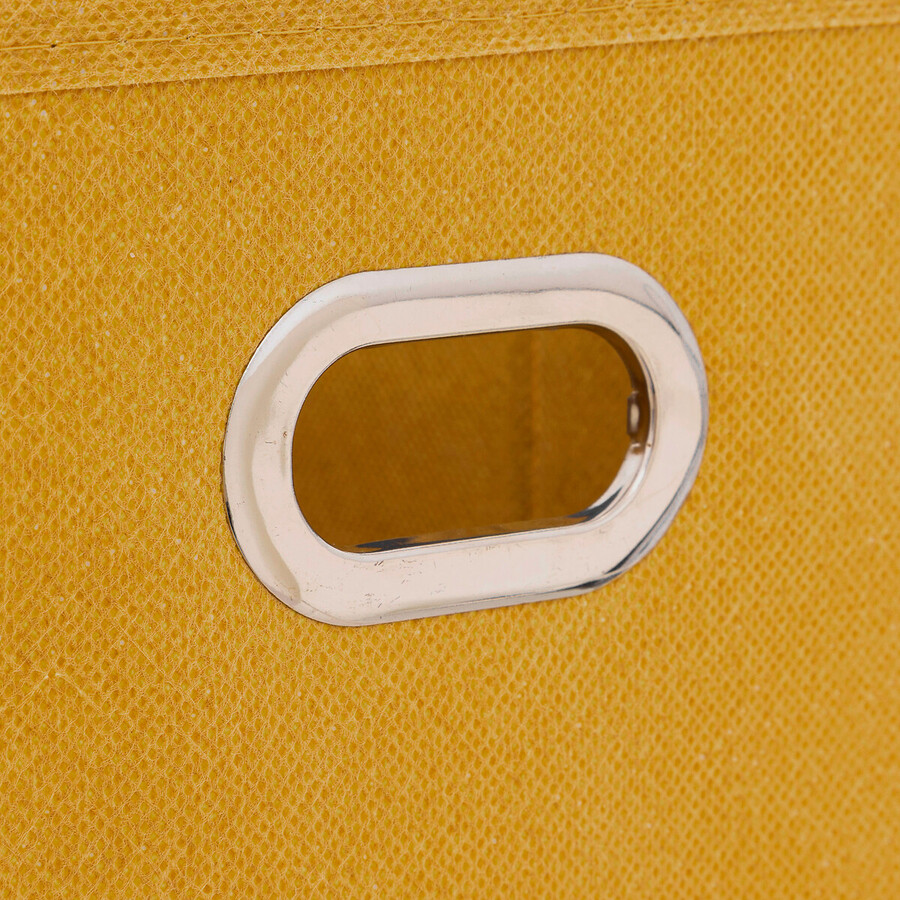 Panier tissu 15x31 cm, jaune moutarde Mix'n modul