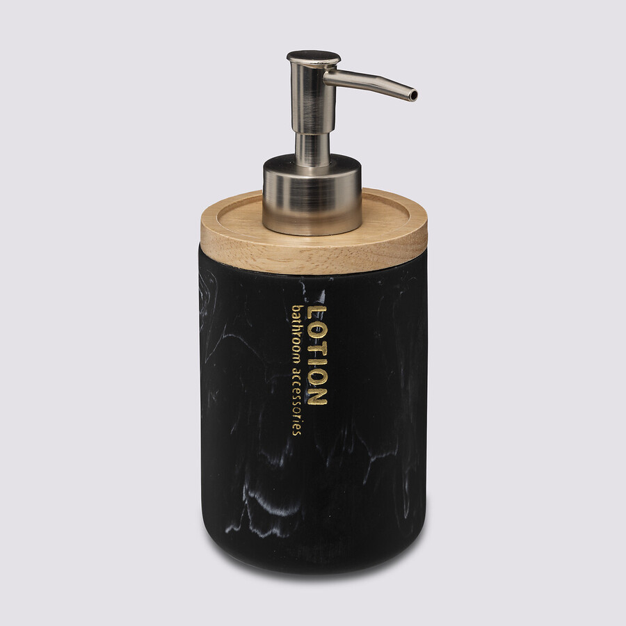 Distributeur de savon 270ml, noir Léa