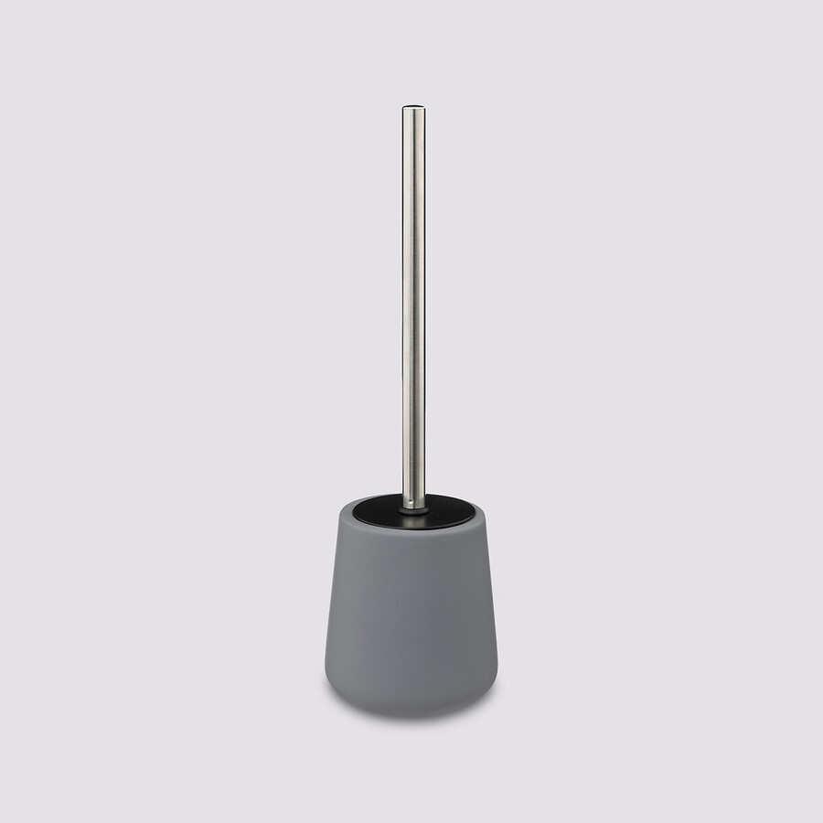 Brosse wc céramique, gris béton Colorama
