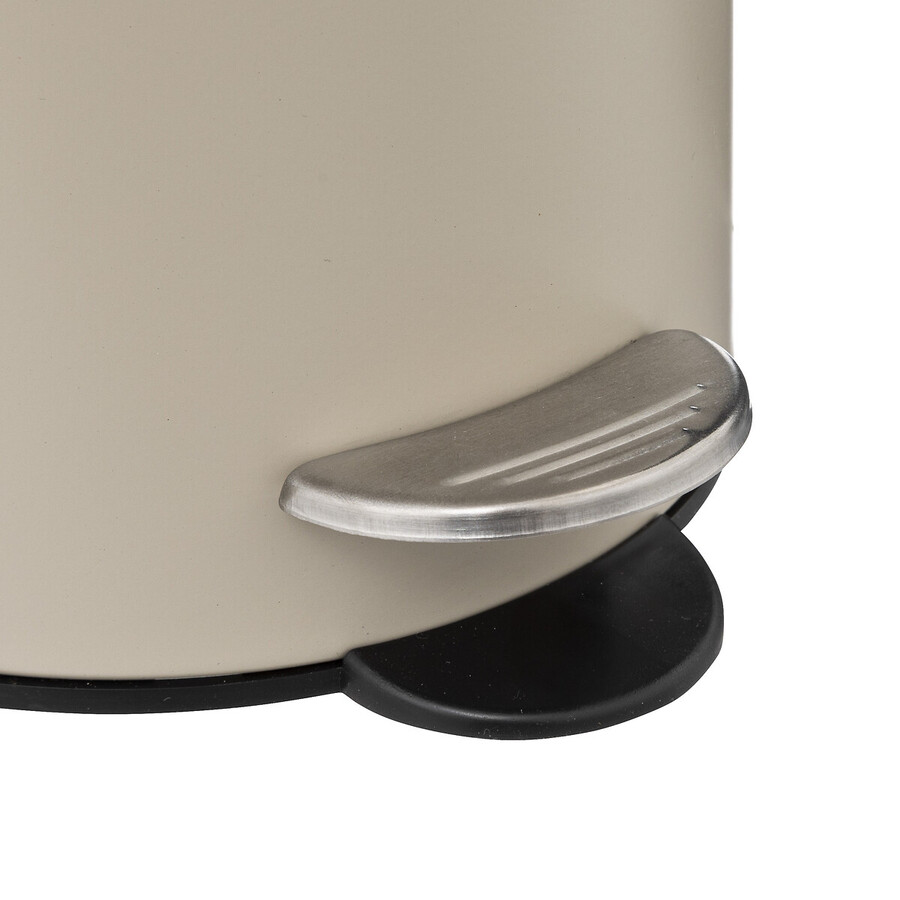 SKLUM Poubelle Ozene Avec Couvercle En Bambou Beige Crème - Design Moderne Pour Salle De Bain
