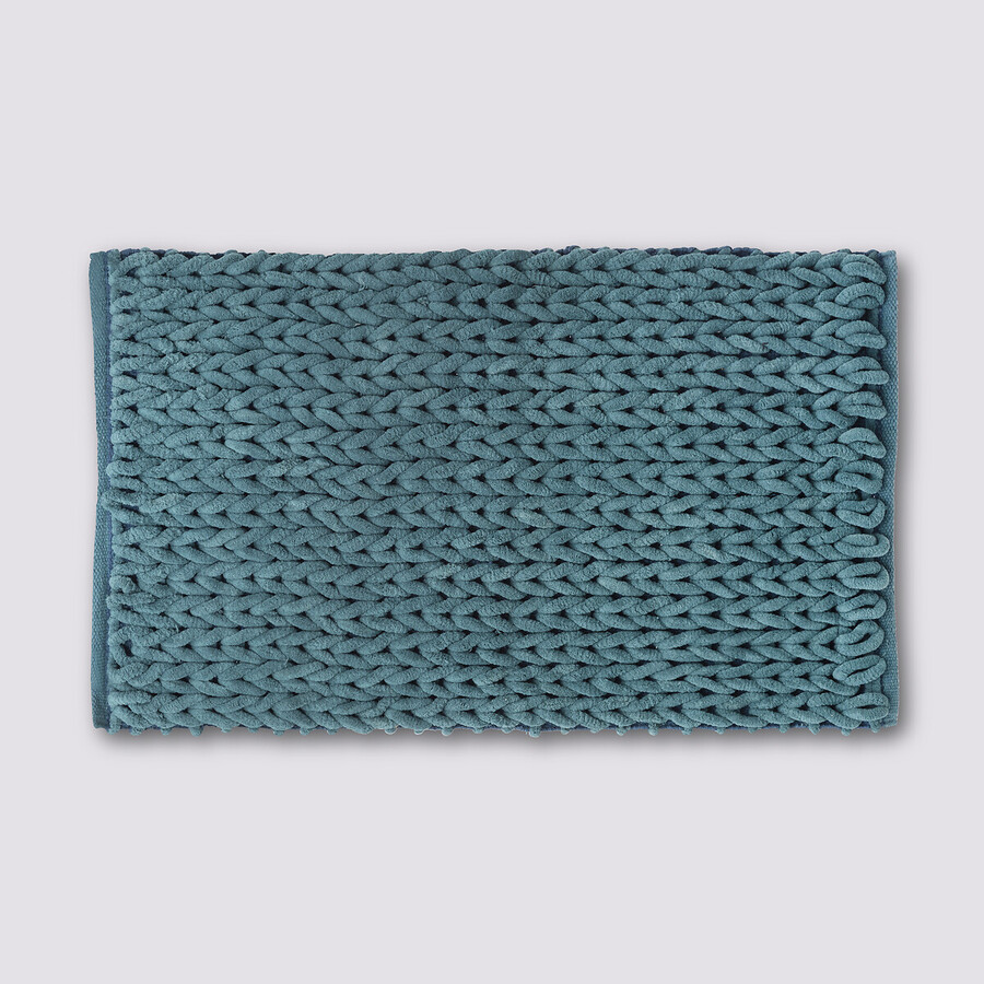 Tapis de bain 50x75 cm, bleu pétrole Colorama