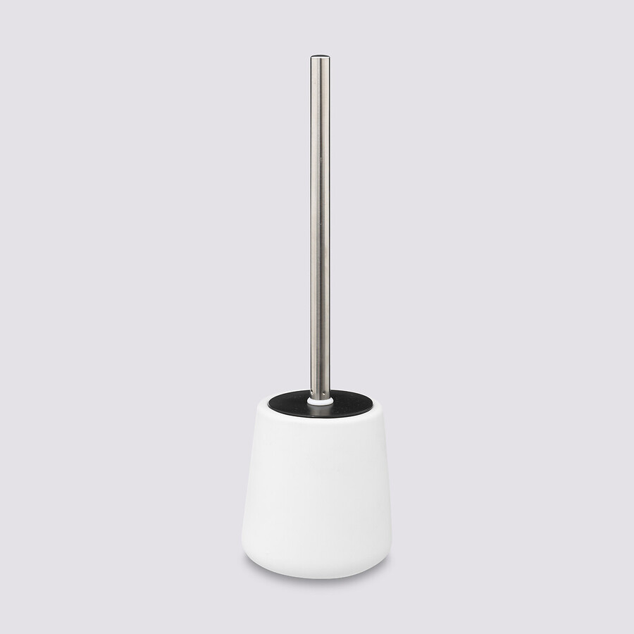 Brosse wc céramique, blanc coton Colorama